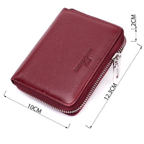 Практичный кошелек для женщин из натуральной кожи ST Leather 22450 Бордовый 22450 фото
