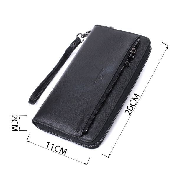 Зручний клатч для чоловіків із натуральної шкіри ST Leather 22681 Чорний 22681 фото