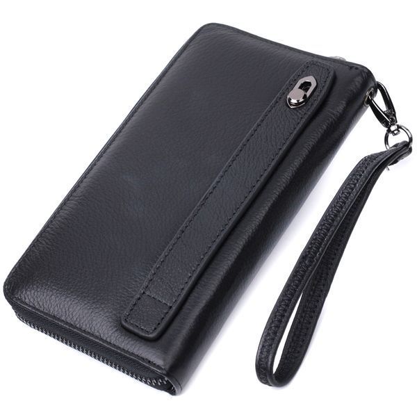Зручний клатч для чоловіків із натуральної шкіри ST Leather 22681 Чорний 22681 фото