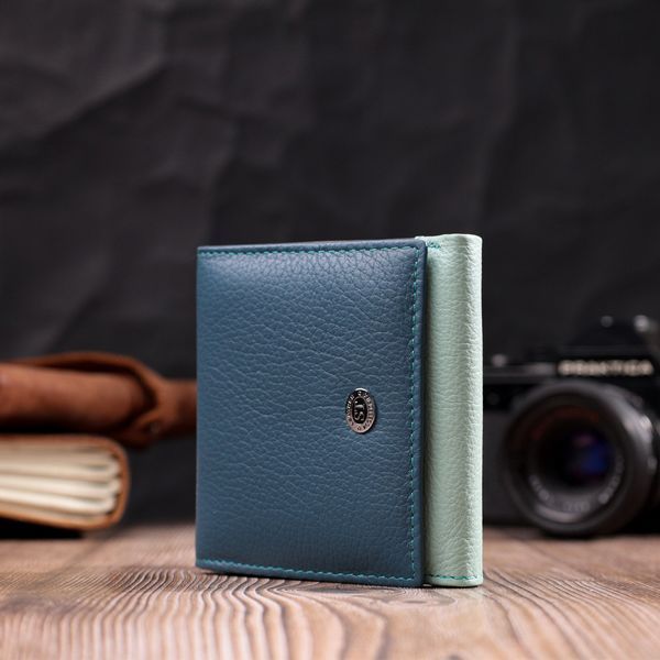 Женский кошелек с оригинальной монетницей из натуральной кожи ST Leather 19508 Разноцветный 19508 фото