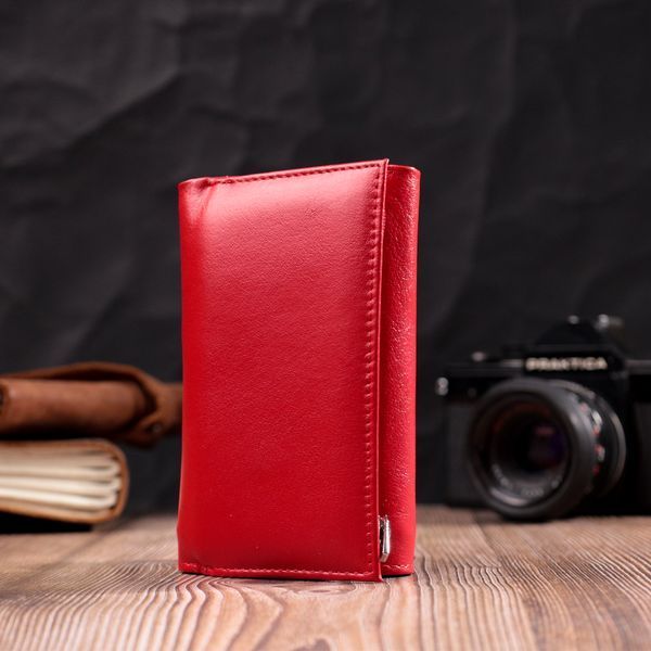Женский кошелек в три сложения из натуральной кожи ST Leather 19469 Красный 19469 фото