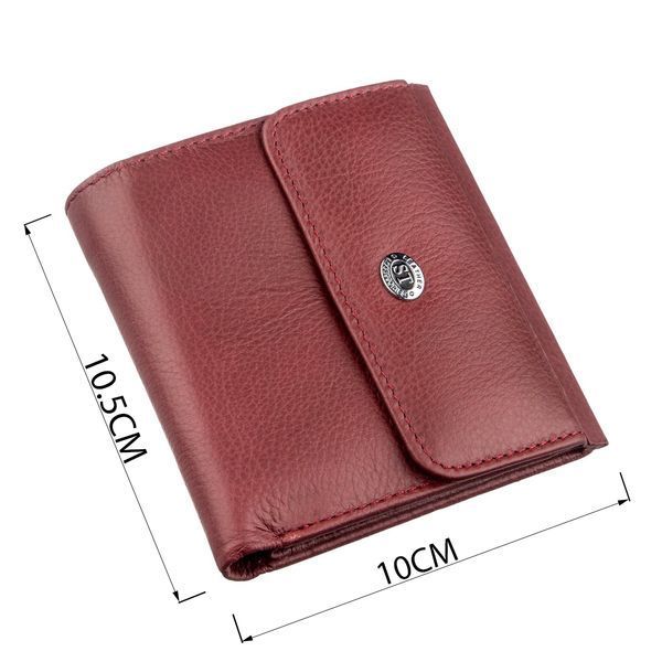 Невеликий жіночий гаманець з монетницьою ST Leather 18920 Бордовий 18920 фото