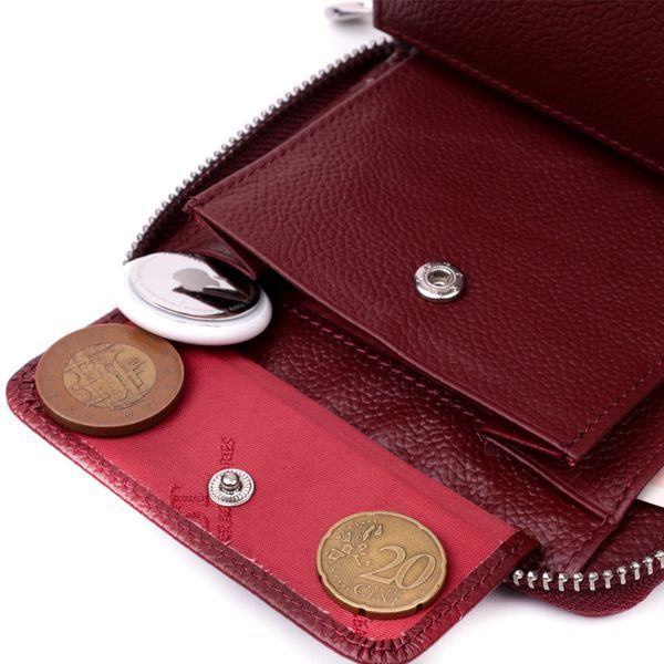 Практичный кошелек для женщин из натуральной кожи ST Leather 22450 Бордовый 22450 фото