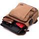 Текстильный большой рюкзак с карманом для ноутбука Vintage sale_15075 Песочный sale_15075 фото 5
