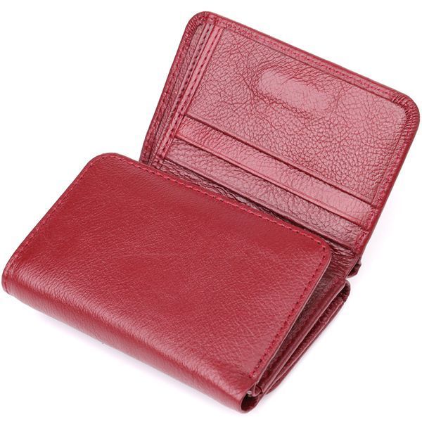 Компактний жіночий гаманець із натуральної шкіри ST Leather 23073 Бордовий 23073 фото