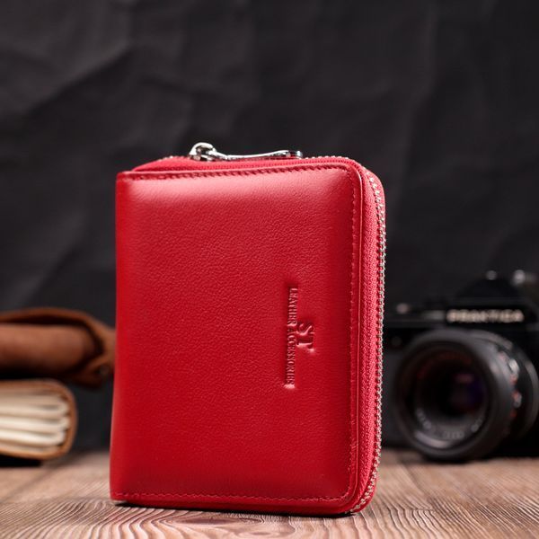Симпатичний жіночий гаманець із натуральної шкіри ST Leather 22448 Червоний 22448 фото