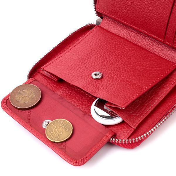 Симпатичний жіночий гаманець із натуральної шкіри ST Leather 22448 Червоний 22448 фото