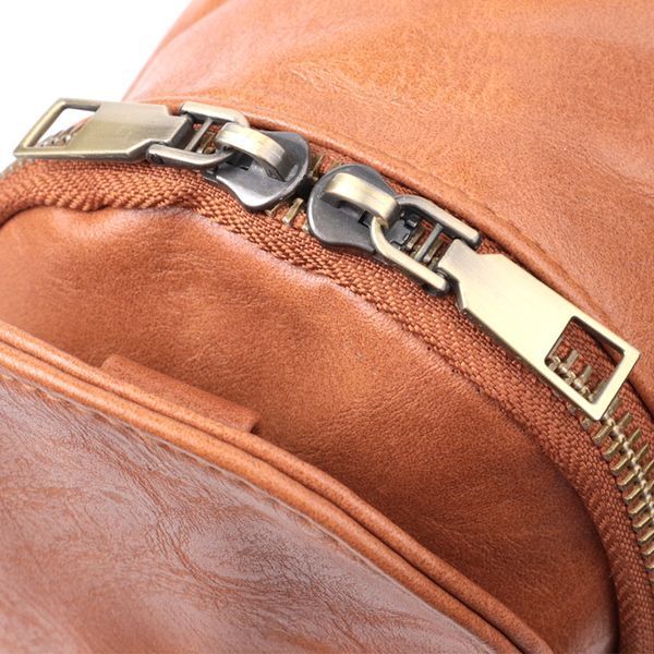 Интересная сумка через плечо в модном цвете из экокожи Vintage 22793 Рыжий 22793 фото