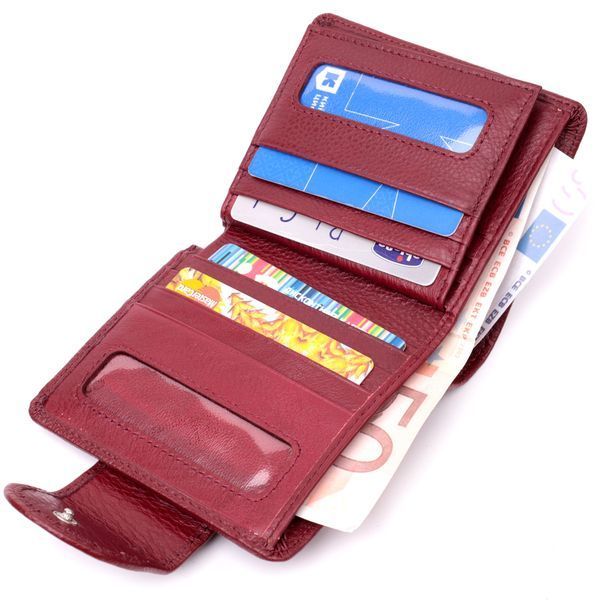 Женский кошелек вертикального типа из натуральной кожи ST Leather 22452 Бордовый 22452 фото