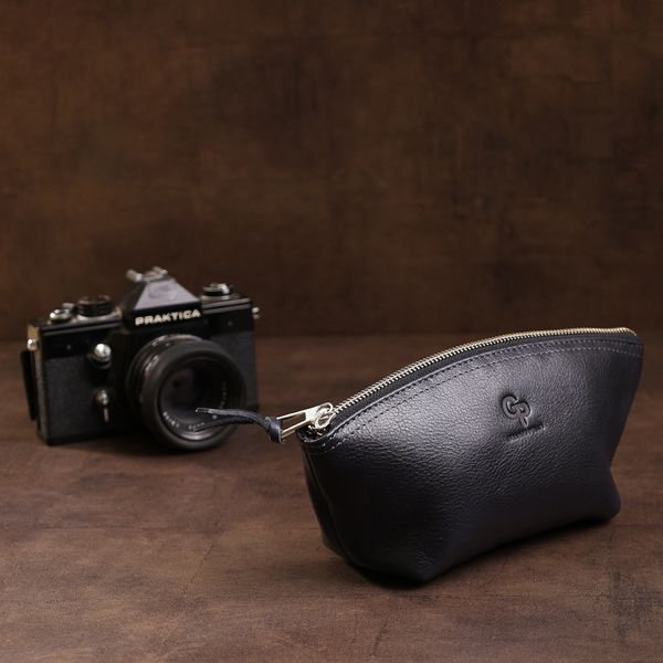 Шкіряна жіноча косметичка GRANDE PELLE 11570 Чорний 11570 фото