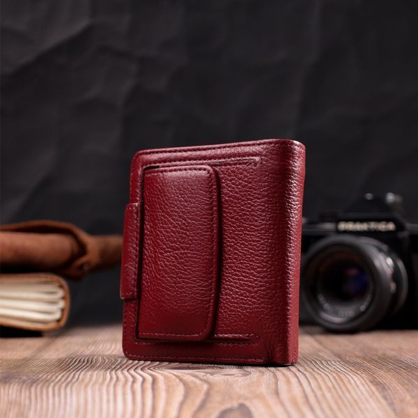 Женский кошелек вертикального типа из натуральной кожи ST Leather 22452 Бордовый 22452 фото