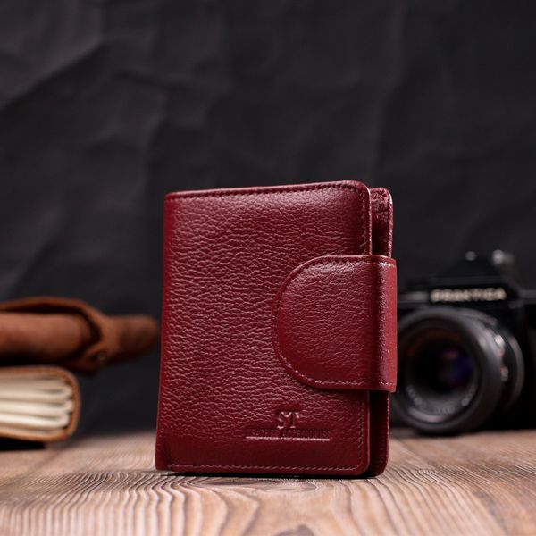 Женский кошелек вертикального типа из натуральной кожи ST Leather 22452 Бордовый 22452 фото