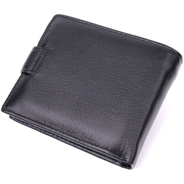 Якісний горизонтальний гаманець із натуральної шкіри ST Leather 22455 Чорний 22455 фото