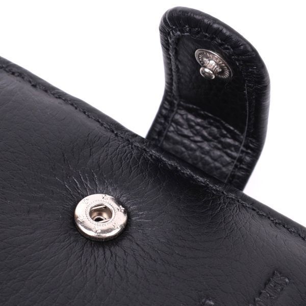 Якісний горизонтальний гаманець із натуральної шкіри ST Leather 22455 Чорний 22455 фото