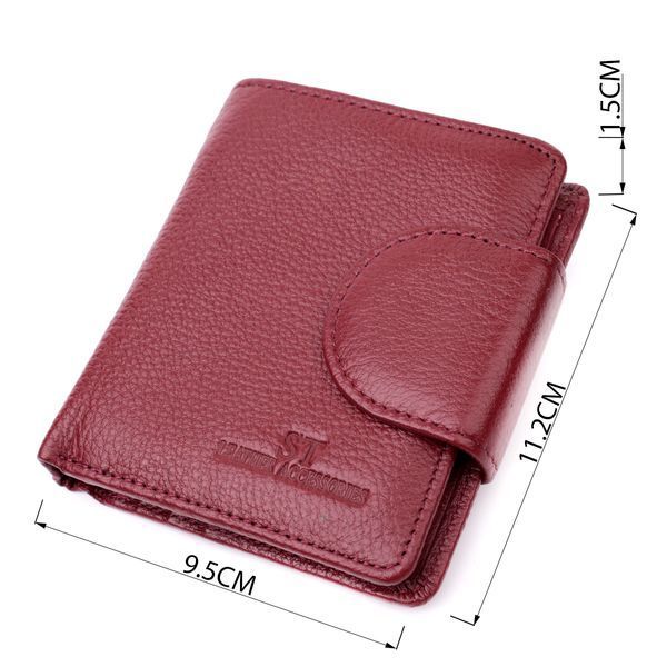 Женский кошелек вертикального типа из натуральной кожи ST Leather 22452 Бордовый 22452 фото