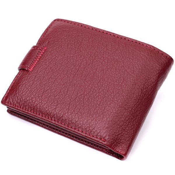 Стильне жіноче портмоне з блоком для карт з натуральної шкіри ST Leather 19472 Бордовий 19472 фото
