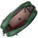 Цікава шкіряна сумка з плетіннями для стильних жінок Vintage 22410 Зелена 22410 фото 7