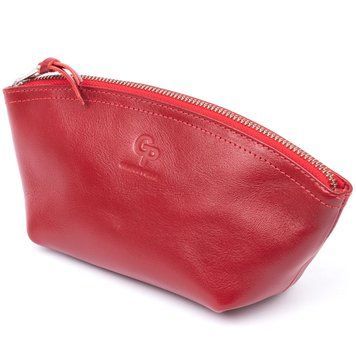 Жіноча косметичка зі шкіри Amelin GRANDE PELLE 11303 Червона 11303 фото