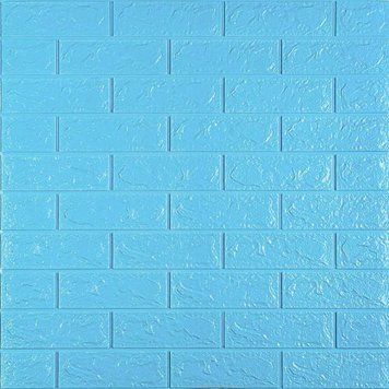 3D панель самоклеющаяся 700x770x5мм кирпич Голубой (005-5) SW-00000297 SW-00000297 фото