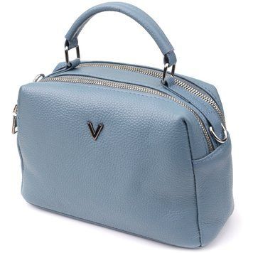 Женская сумка с двумя секциями из натуральной кожи Vintage 22920 Голубой 22920 фото