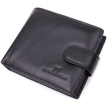 Гаманець для чоловіків зручного розміру із натуральної шкіри ST Leather 22461 Чорний 22461 фото