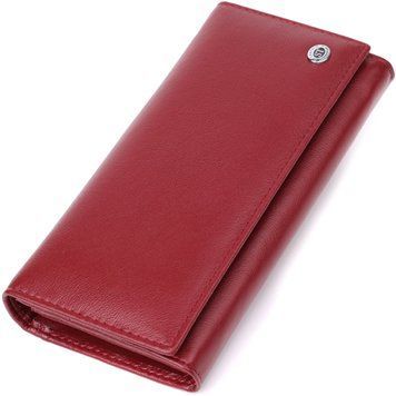 Місткий жіночий гаманець із натуральної шкіри ST Leather 23089 Бордовий 23089 фото