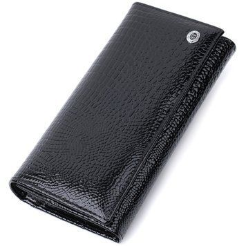 Женский кошелек из натуральной лакированной кожи ST Leather 22679 Черный 22679 фото