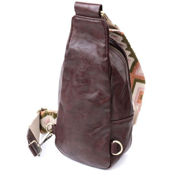 Удобная сумка через плечо в модном цвете из экокожи Vintage 22794 Коричневый 22794 фото