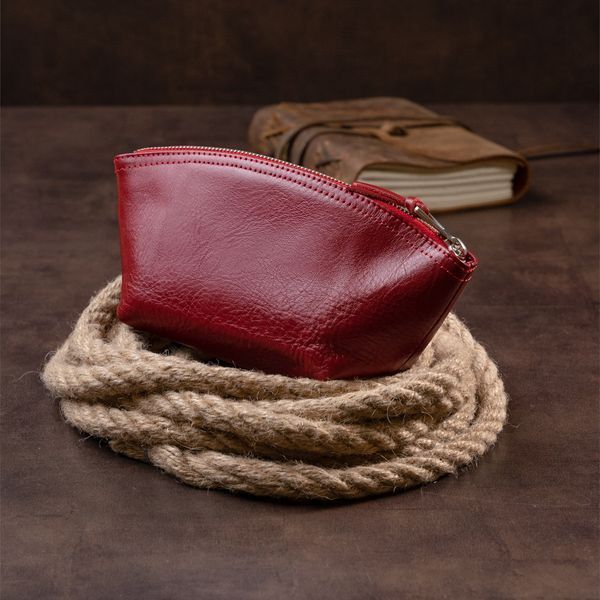 Жіноча косметичка зі шкіри Amelin GRANDE PELLE 11303 Червона 11303 фото