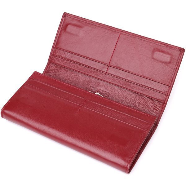 Місткий жіночий гаманець із натуральної шкіри ST Leather 23089 Бордовий 23089 фото