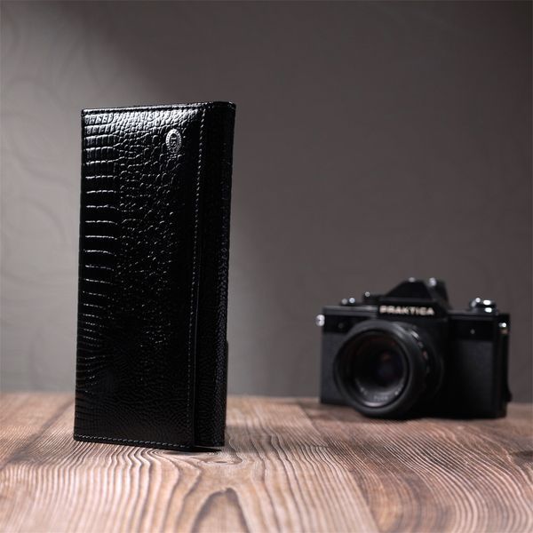 Женский кошелек из натуральной лакированной кожи ST Leather 22679 Черный 22679 фото