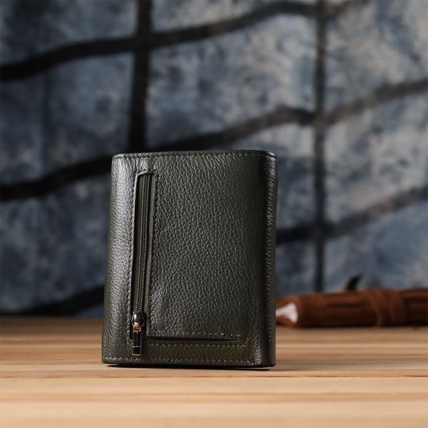 Жіночий гаманець середнього розміру із натуральної шкіри ST Leather 23074 Зелений 23074 фото