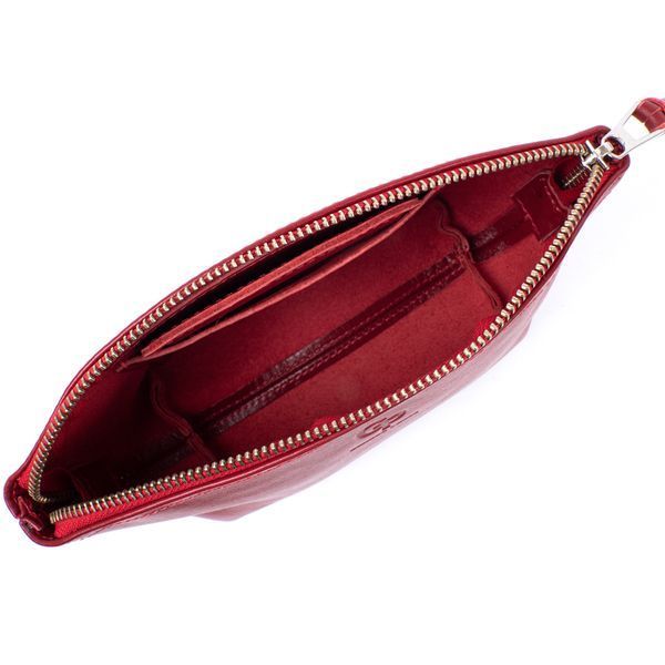 Жіноча косметичка зі шкіри Amelin GRANDE PELLE 11303 Червона 11303 фото