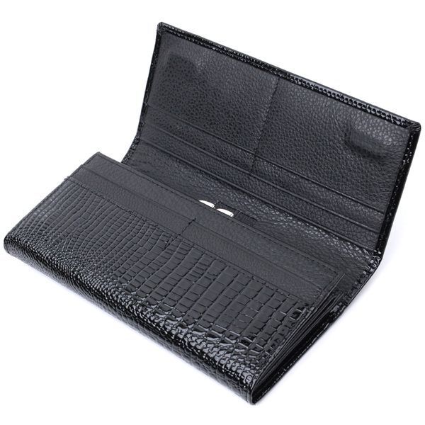Женский кошелек из натуральной лакированной кожи ST Leather 22679 Черный 22679 фото