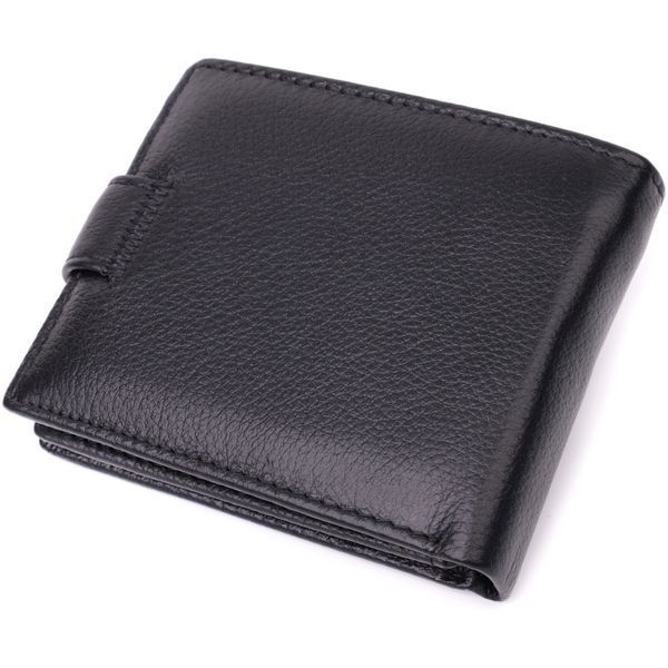 Гаманець для чоловіків зручного розміру із натуральної шкіри ST Leather 22461 Чорний 22461 фото