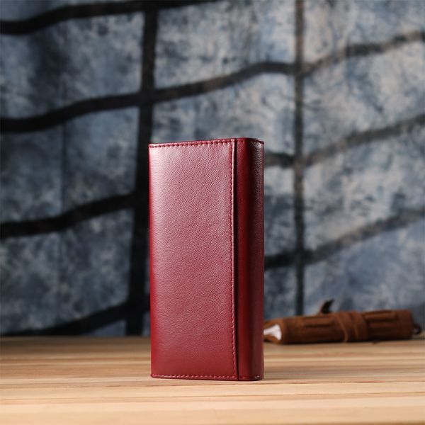 Місткий жіночий гаманець із натуральної шкіри ST Leather 23089 Бордовий 23089 фото