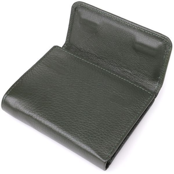 Жіночий гаманець середнього розміру із натуральної шкіри ST Leather 23074 Зелений 23074 фото