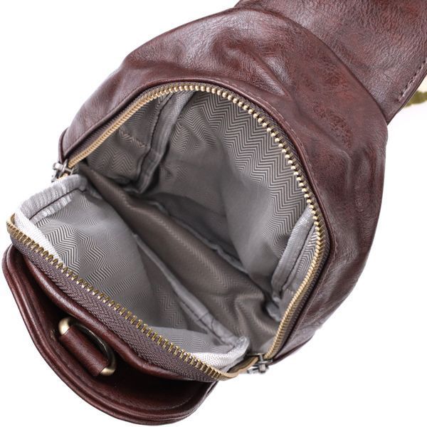 Удобная сумка через плечо в модном цвете из экокожи Vintage 22794 Коричневый 22794 фото