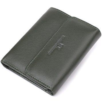 Стильний гаманець середнього розміру із натуральної шкіри ST Leather 23075 Зелений 23075 фото