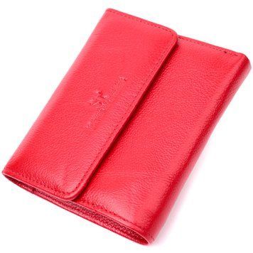 Яскравий жіночий гаманець з монетницею з натуральної шкіри ST Leather 19493 Червоний 19493 фото