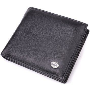 Стильний чоловічий гаманець із натуральної шкіри ST Leather 22457 Чорний 22457 фото