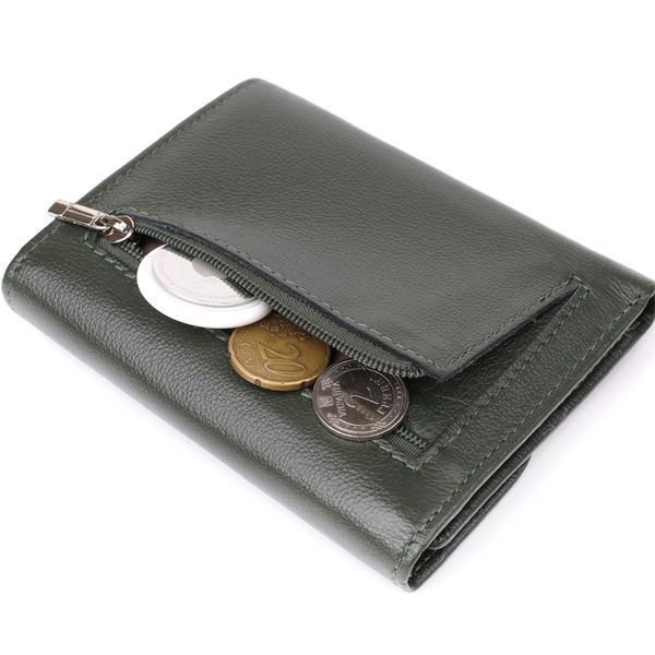 Стильний гаманець середнього розміру із натуральної шкіри ST Leather 23075 Зелений 23075 фото