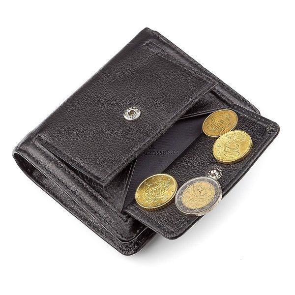 Гаманець жіночий ST Leather 18497 (ST415) шкіряний Чорний 18497 фото