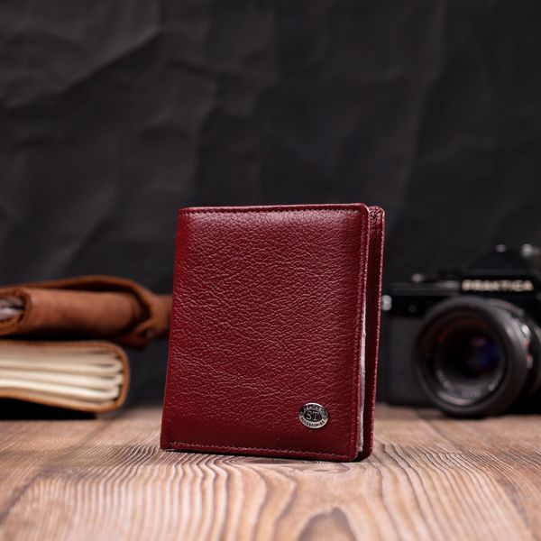 Невеликий жіночий гаманець з натуральної шкіри ST Leather 19476 Бордовий 19476 фото