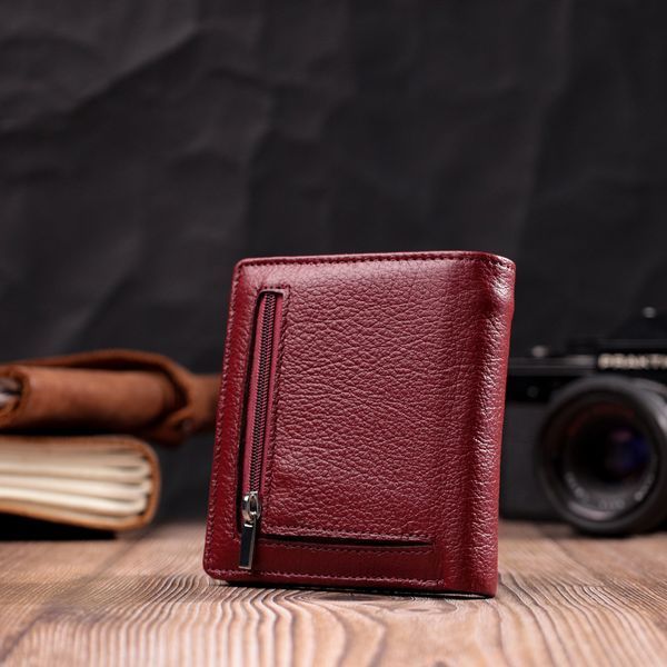 Невеликий жіночий гаманець з натуральної шкіри ST Leather 19476 Бордовий 19476 фото