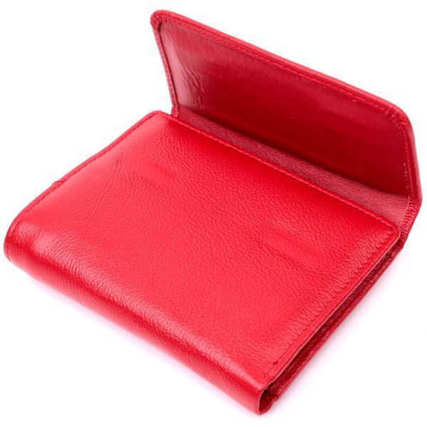 Яскравий жіночий гаманець з монетницею з натуральної шкіри ST Leather 19493 Червоний 19493 фото