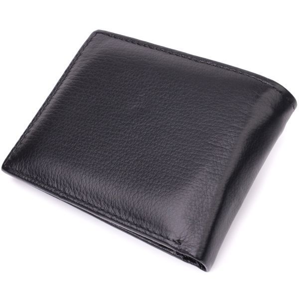 Чоловічий гаманець-затиск з натуральної шкіри ST Leather 22460 Чорний 22460 фото