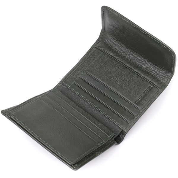 Стильний гаманець середнього розміру із натуральної шкіри ST Leather 23075 Зелений 23075 фото