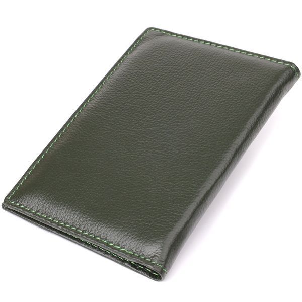 Практичная обложка на паспорт универсального формата из натуральной кожи ST Leather 23081 Зеленый 23081 фото