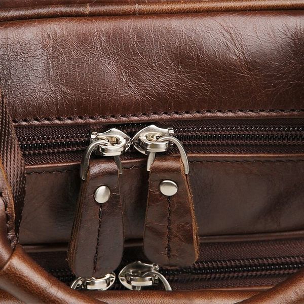 Сумка мужская Vintage 14371 для ноутбука 17 дюймов Коричневая 14371 фото